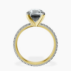 18kt Yellow Gold Claire Full Eternity Lab Diamond Ring side right image one