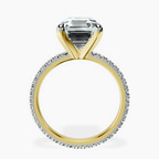 10kt Yellow Gold Claire Full Eternity Lab Diamond Ring side right image one