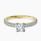 10kt Yellow Gold Claire Full Eternity Lab Diamond Ring front image