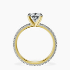 9ct Yellow Gold Claire Full Eternity Lab Diamond Ring side right image one