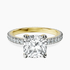 18kt Yellow Gold Claire Full Eternity Lab Diamond Ring front image