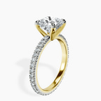 18kt Yellow Gold Claire Full Eternity Lab Diamond Ring standing product image one
