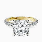 10kt Yellow Gold Claire Full Eternity Lab Diamond Ring front image