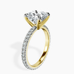 10kt Yellow Gold Claire Full Eternity Lab Diamond Ring standing product image one