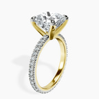 18kt Yellow Gold Claire Full Eternity Lab Diamond Ring standing product image one
