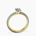 18kt Yellow Gold Claire Full Eternity Lab Diamond Ring side right image one