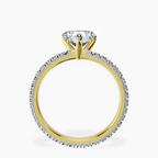 14kt Yellow Gold Claire Full Eternity Lab Diamond Ring side right image one
