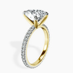 14kt Yellow Gold Claire Full Eternity Lab Diamond Ring standing product image one