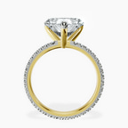 14kt Yellow Gold Claire Full Eternity Lab Diamond Ring side right image one