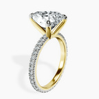 14kt Yellow Gold Claire Full Eternity Lab Diamond Ring standing product image one
