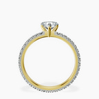 14kt Yellow Gold Claire Full Eternity Lab Diamond Ring side right image one