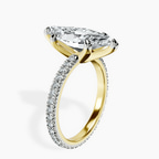 14kt Yellow Gold Claire Full Eternity Lab Diamond Ring standing product image one