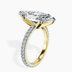 14kt Yellow Gold Claire Full Eternity Lab Diamond Ring standing product image one