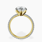 14kt Yellow Gold Claire Full Eternity Lab Diamond Ring side right image one