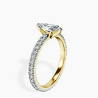 14kt Yellow Gold Claire Full Eternity Lab Diamond Ring standing product image one