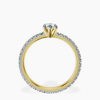 14kt Yellow Gold Claire Full Eternity Lab Diamond Ring side right image one