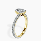 1.80 ct. oval Claire Eternity Ring in 10kt yellow gold standing product image one