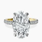 18kt Yellow Gold Claire Full Eternity Lab Diamond Ring front image