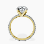 18kt Yellow Gold Claire Full Eternity Lab Diamond Ring side right image one