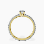 14kt Yellow Gold Claire Full Eternity Lab Diamond Ring side right image one
