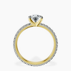 14kt Yellow Gold Claire Full Eternity Lab Diamond Ring side right image one