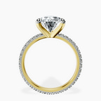 3.51 ct. pear Claire Eternity Ring in 10kt yellow gold side right image one