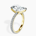 14kt Yellow Gold Claire Full Eternity Lab Diamond Ring standing product image one