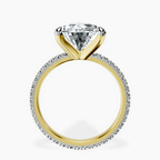 14kt Yellow Gold Claire Full Eternity Lab Diamond Ring side right image one