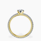 10kt Yellow Gold Claire Full Eternity Lab Diamond Ring side right image one
