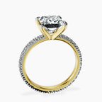 2.80 ct. princess Claire Eternity Ring in 18kt yellow gold side right image one