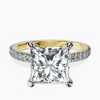 14kt Yellow Gold Claire Full Eternity Lab Diamond Ring front image