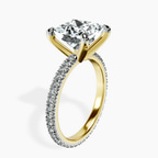 14kt Yellow Gold Claire Full Eternity Lab Diamond Ring standing product image one