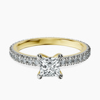 14kt Yellow Gold Claire Full Eternity Lab Diamond Ring front image