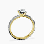14kt Yellow Gold Claire Full Eternity Lab Diamond Ring side right image one