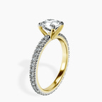 10kt Yellow Gold Claire Full Eternity Lab Diamond Ring standing product image one