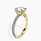 9ct Yellow Gold Claire Full Eternity Lab Diamond Ring standing product image one