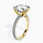 18kt Yellow Gold Claire Full Eternity Lab Diamond Ring standing product image one