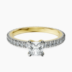 10kt Yellow Gold Claire Full Eternity Lab Diamond Ring front image