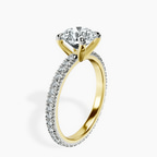 18ct Yellow Gold Claire Full Eternity Lab Diamond Ring standing product image one