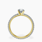 10kt Yellow Gold Claire Full Eternity Lab Diamond Ring side right image one