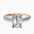 14ct Rose Gold Emily Eternity Lab Diamond Ring front image