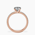 14ct Rose Gold Emily Eternity Lab Diamond Ring side right image one