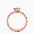 9ct Rose Gold Emily Eternity Lab Diamond Ring side right image one