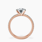 18ct Rose Gold Emily Eternity Lab Diamond Ring side right image one