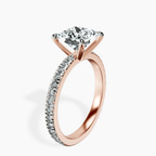 9ct Rose Gold Emily Eternity Lab Diamond Ring standing product image one