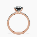 9ct Rose Gold Emily Eternity Lab Diamond Ring side right image one