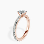 18kt Rose Gold Emily Eternity Lab Diamond Ring standing product image one