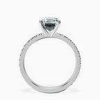 14ct White Gold Emily Eternity Lab Diamond Ring side right image one