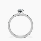 Platinum Emily Eternity Lab Diamond Ring side right image one