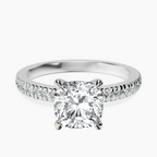 9ct White Gold Emily Eternity Lab Diamond Ring front image